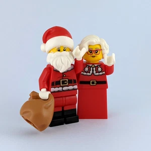 Lego Santa & Mrs Claus Minifigure Set - Brand New - Christmas Display - Picture 1 of 8