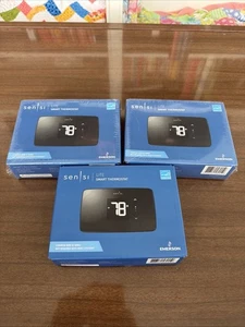 Emerson Sensi Lite Smart Thermostat Bundle (3x) – 2 Sealed, 1 Open Box - Picture 1 of 2