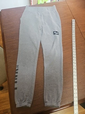 Victoria's Secret PINK Gray Fleece Sweatpants Pants Lounge S/P With  Pockets  - Image 1 of 4