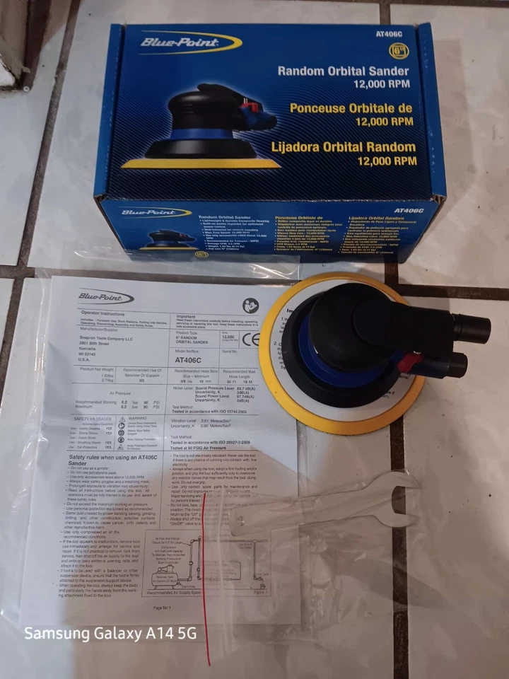 Bluepoint 随机轨道砂光机 AT406C — 第 1/4 张图片
