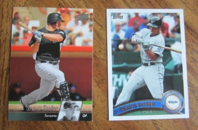 Travis Snider Lot of 2 DIFFERENT Trading Cards MLB Baseball Toronto Blue Jays - Image 1 of 2