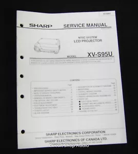 Original Sharp XV-S95U LCD Projector Service Manual - Picture 1 of 1