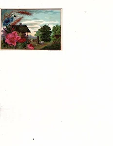 1883 schöne Frank Vernon Herbst viktorianische Sammelkarte (rot - Bild 1 von 1