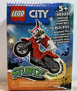 Bicicleta de acrobacias LEGO City Rekless Scorpion (60332) 15 piezas. NUEVO - Imagen 1 de 2