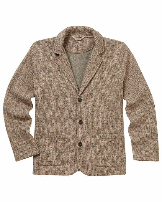Cotton Traders Jersey Jacket Beige Size 
