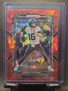 Tarjeta de novato Aidan O'Connell Red Ice Prizm #108 2023 Panini Draft Picks radiocontrol - Imagen 1 de 6