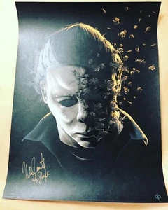 Halloween Matt Ryan Tobin HCG Poster 49/350 signiert Nick Castle JSA Michael Myers - Bild 1 von 6