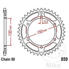 JT Rear Sprocket 46T 530P JTR859.46 Steel Yamaha YZF 750 SP 1994