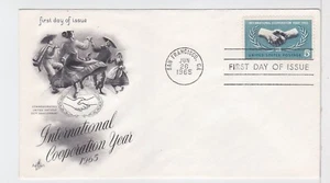 TurtlesTradingPost- International Cooperation Year #1266 - 1965 - FDC Artcraft - Picture 1 of 1