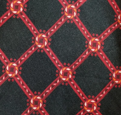 20 世纪 70 年代哈罗德 ~ 第一版 ~ 男式领带 ~ 爱德华时代 ~ 奖章和统一 ~ 55 — 第 1/3 张图片