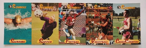 RARE 1998 FSU Florida State University Fall Sports Schedules Seminoles Uncut Cover