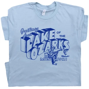 Lake of the Ozarks T Shirt Ozark Shirts Lake Theme Missouri Vintage Graphic Tee - Picture 1 of 6