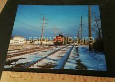 Large Train Picture photo  ENGINE LOCOMOTIVE ENGINE IN THE SNOW