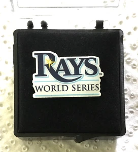 2008 TAMPA BAY DEVIL RAYS MLB WORLD SERIES PRESS PIN - IN ORIGINAL BOX - MINT - Picture 1 of 3