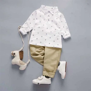 Niños pequeños Bebés Niños Caballeros Trajes Mangas Largas Traje Prendas para el torso Pantalones Ropa - Imagen 1 de 13