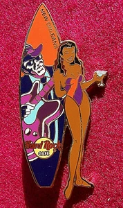 NUEVA ORLEANS TABLA DE SURF DE VERANO NIÑA SERIE BLUES JAZZ MÚSICO Hard Rock Café PIN - Imagen 1 de 1
