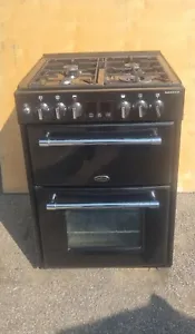 Belling Farmhouse 60DF 60cm Double Oven Mini Range Cooker - Black - Picture 1 of 13