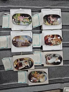 Vintage 1995-96 Bradford Exchange Annaburg Engel Sammelteller 7er Set oval - Bild 1 von 24