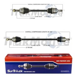 SurTrack Pair Set 2 Front CV Axle Shafts For Mitsubishi Eclipse Galant 2.4 L4 - Picture 1 of 1