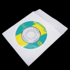 100 White Paper CD DVD Covers Sleeves Case Wallet Envelopes with Windows & Flap