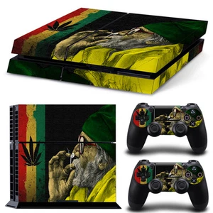 Sony PS4 PLAYSTATION 4 Skin Design Sticker Protector Set - Cannabis 11 Motif - Picture 1 of 1