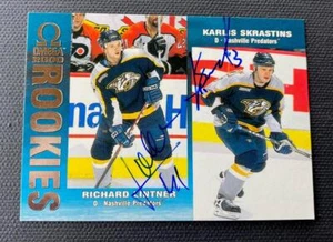 2000 Pacific Omega KARLIS SKRASTINS & Richard Lintner signed card | autographs - Picture 1 of 1