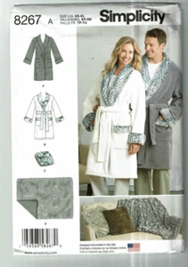 Simplicity #8267 Robe and Blanket with variations Pattern Sz: XS-XL  UC - Picture 1 of 2