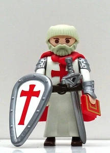 MÖNCH TEMPELRITTER PLAYMOBIL zu Tonsur Templer Crusader Kreuzritter Custom RAR ! - Picture 1 of 5