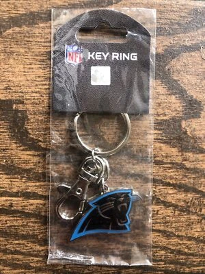 Carolina Panthers Llavero Metal Peso Pesado Equipo Logo Llavero Foto 1 de 4