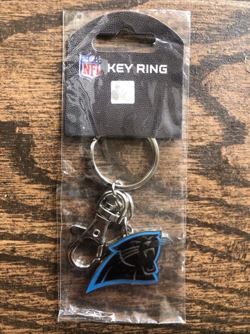 Carolina Panthers Keychain Metal Heavyweight Team Logo Key Ring Cover