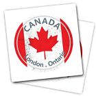 2x Vinyl Stickers London Canada Flag Ontari Travel Holiday #59051