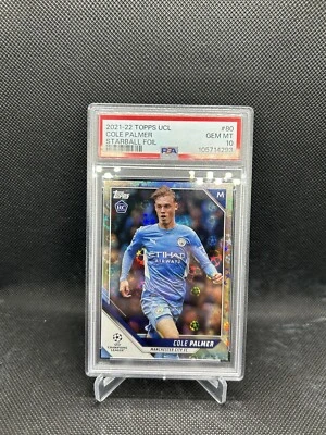 21-22 TOPPS CL COLE PALMER STARBALL FOIL PSA 10  #80 ROOKIE RC ROOKIE - Image 1 of 2