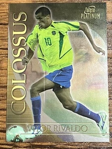 Free Shipping! Futera Platinum 2003 C10 Vitor Rivaldo Brazil Holo - Picture 1 of 9