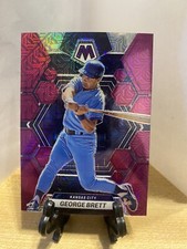 GEORGE BRETT 2023 PANINI Chronicles MOSAIC PURPLE MOJO PRIZM Sp #D 43/50 ROYALS