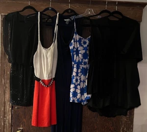 Lot 6 Pc Women's Designer Dresses Romper Jumpsuit Sandro Asos Ever Turk Sz S💗 - Picture 1 of 17