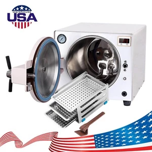 USA 18L Dental Autoclave Steam Sterilizer Medical Sterilization Automatically - Picture 1 of 12