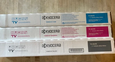3 tóner originales Kyocera TK-8547 C M & K TAKalfa 4054ci 5054ci OEM Foto 1 de 4