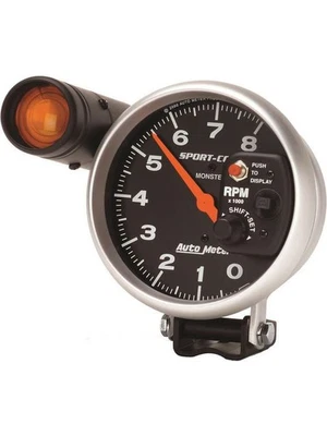 Auto Meter 5 Pedestal Tachometer, 0-8,000 RPM, Sport-Comp (3905) - Image 1 of 4