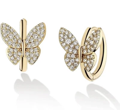 14K Gold Hoop Earrings Huggies - Image 1 of 4