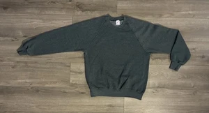 Vintage Jerzees sportlicher einfarbiger grauer Pullover mit Rundhalsausschnitt Herren L Large - Bild 1 von 17