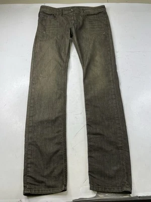 Jeans DIESEL THAVAR verde lavagem jeans 0836R stretch SLIM SKINNY tamanho W34 - Imagem 1 de 4