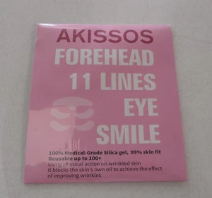 Akissos WRINKLE PATCHES Forehead Eye Smile Medical Grade Silica Gel Reusable NEW - Photo 1/8
