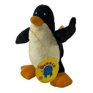 Vintage Gund Henry der Pinguin Plüschtier mit Etikett Oswald der Oktopus 2002 Viacom Nick Jr. - Bild 1 von 15