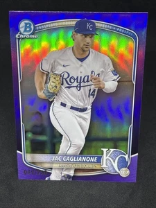 Jac Caglianone 2025 Bowman Chrome Purple Refractor /250 #BCP-103 1st Rookie RC - Picture 1 of 2