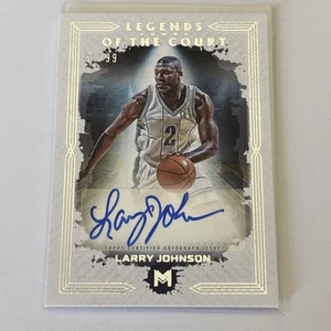 2024 Topps Motif Basketball Larry Johnson Legends of the Court Auto /99 HOF - Bild 1 von 2