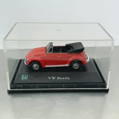 HONGWELL 1/72 VW Maggiolino Volkswagen Maggiolino Cabriolet Rosso (M00202 - Immagine 1 di 4