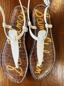 Sandali bassi Sam Edelman donna tg#6,5M bianchi nuovi - Foto 1 di 5