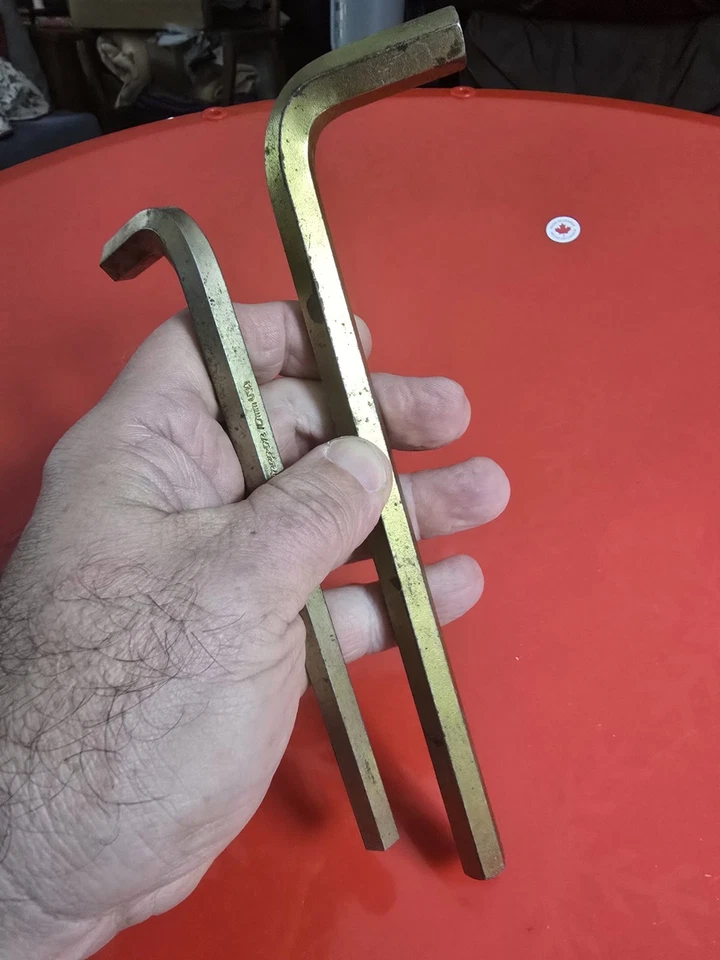 Vintage Snap On 10mm and 12mm L Shape Allen Key set made in USA Snap-on 10 mm 12 - Image 1 of 4