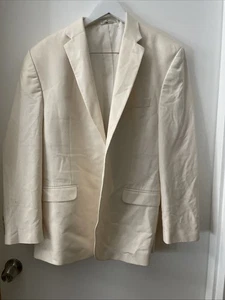 Ralph Lauren Mens Suit Jacket Blazer 46R Beige - Picture 1 of 6