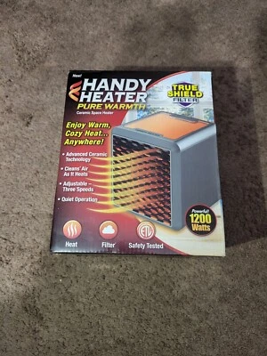 Handy Heater Pure Warmth 1200W Portable Ceramic Space Heater As seenon TV TESTED - Image 1 of 4